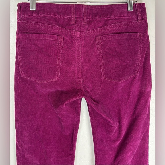 NEW J Crew Bootcut Corduroy Jeans Mid Rise Comfy Stretch 8R Purple 0968 - Picture 5 of 7
